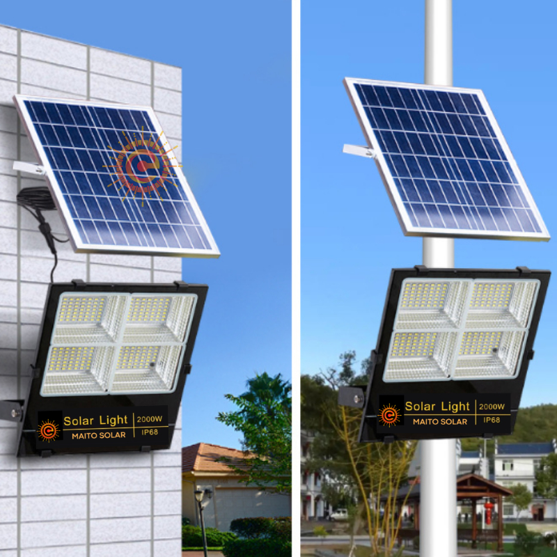Đèn Pha Năng Lượng Mặt Trời, Chống Nước Ngoài Trời Siêu Sáng, Đèn Năng Lượng Mặt Trời Siêu Sáng