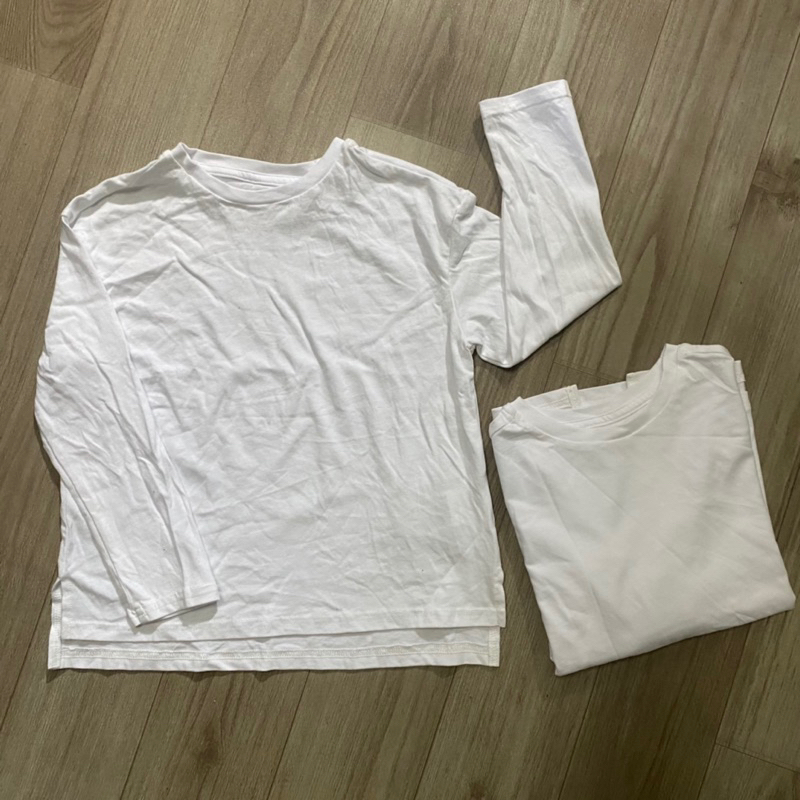 Áo cotton thu đông trắng trơn bé trai, hàng dư lỗi