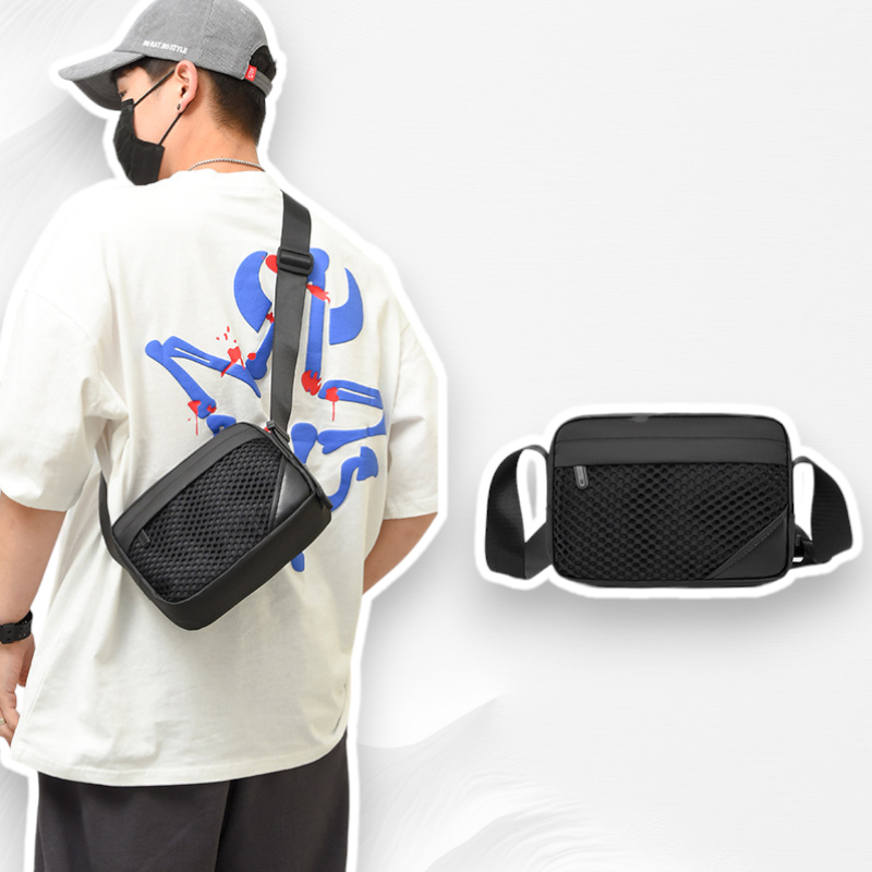 Túi Đeo Chéo Nam Oxford Trendhim Chống Nước Remind. Túi Nam Dáng Hộp Nhiều Ngăn Size 22x16x7 cm