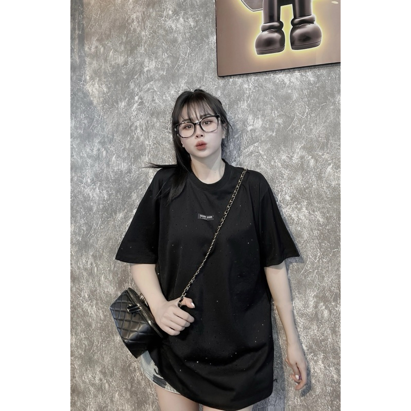 Áo Phông Tag Miu Đính Full Đá Hàng Loại 1