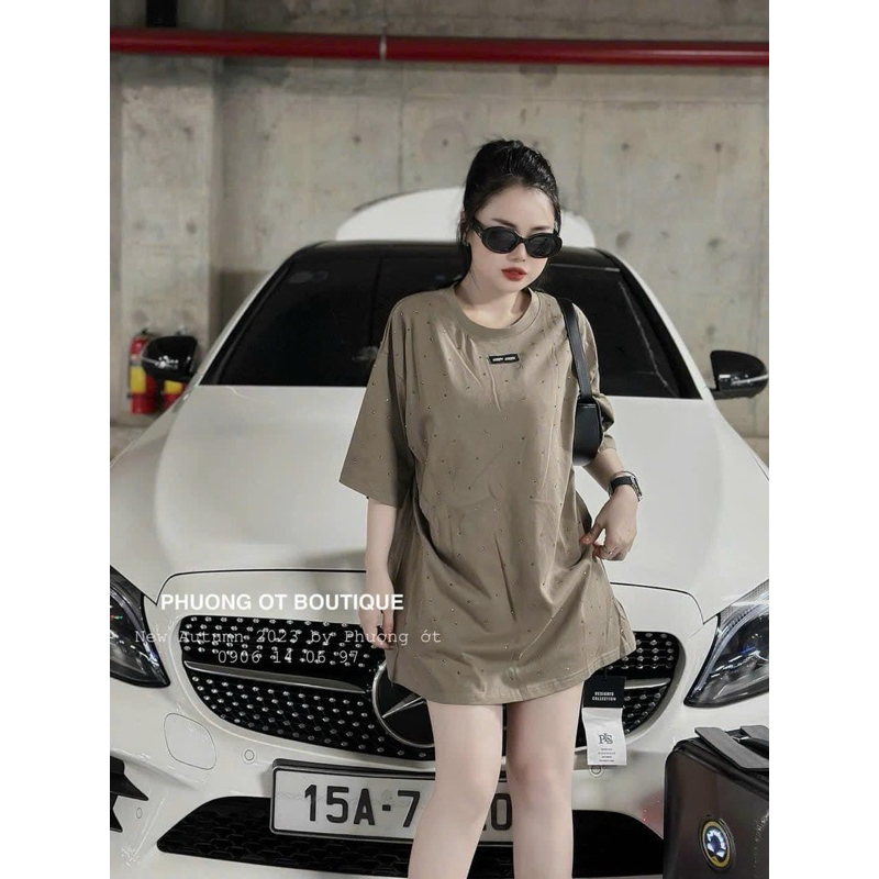 Áo Phông Tag Miu Đính Full Đá Hàng Loại 1