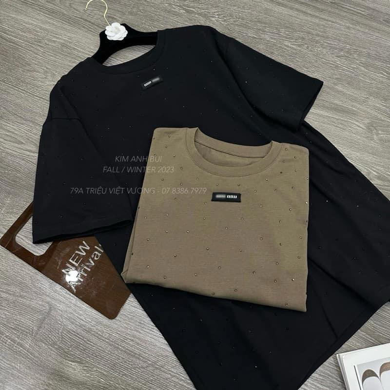 Áo Phông Tag Miu Đính Full Đá Hàng Loại 1