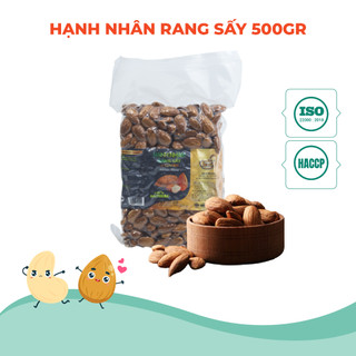 Hạt hạnh nhân rang sấy nhập khẩu Mỹ giàu canxi manga vitamin E Faminuts 500gr
