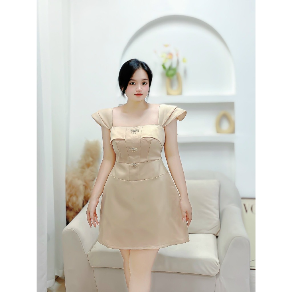 Đầm taffa nơ cúp bigsize