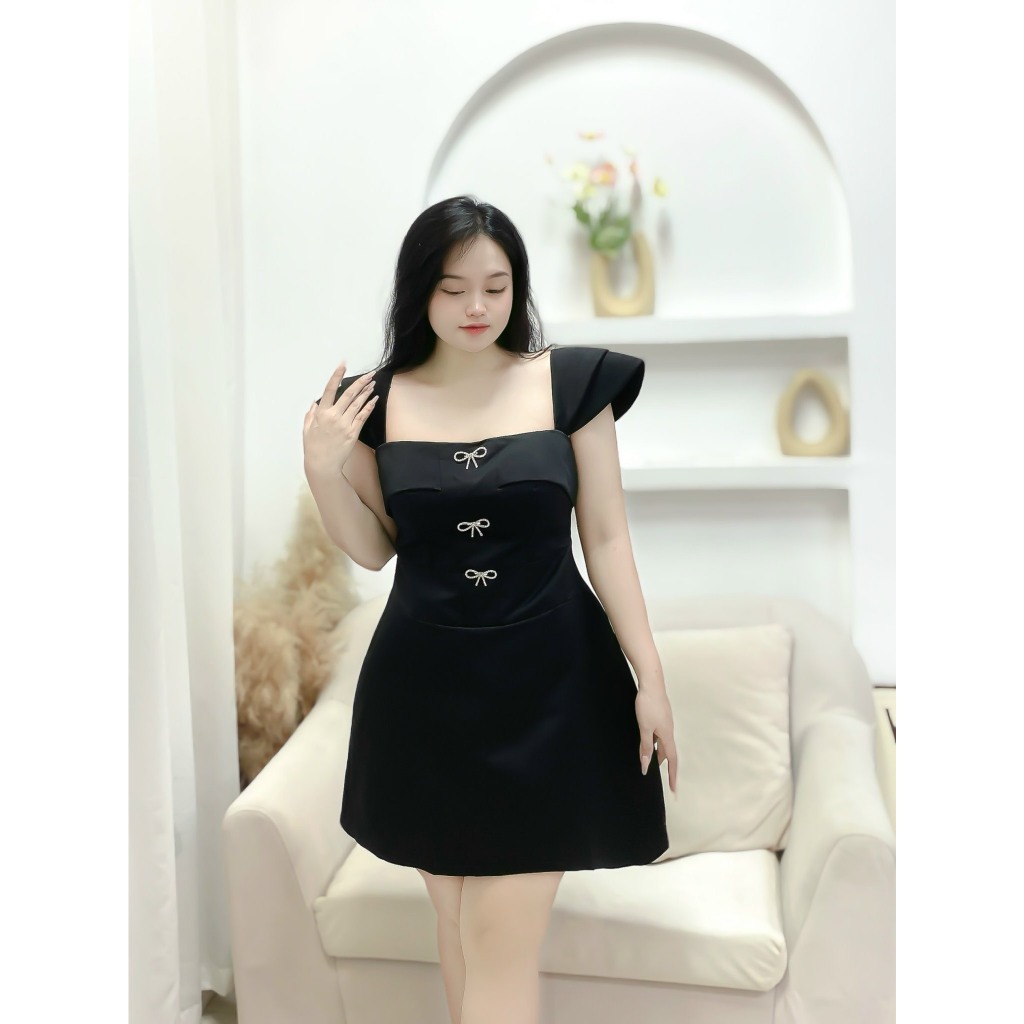 Đầm taffa nơ cúp bigsize