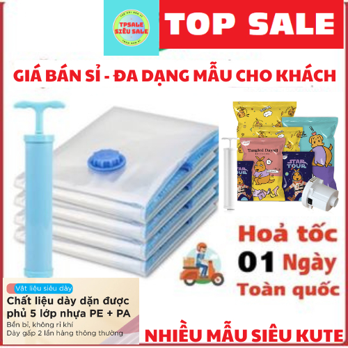 Túi hút chân không đựng quần áo, chăn gối - Đa năng, tiện dụng (Hàng loại 1 - Giá Sỉ )