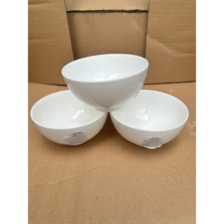 Bộ 4 chén sứ trắng trơn - tráng men cao cấp - chén sứ, chén cơm, bát ăn cơm