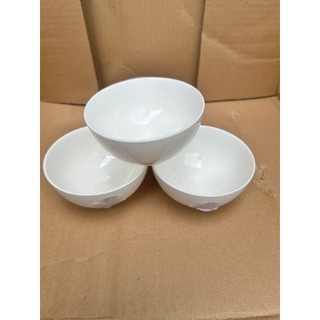 Bộ 4 Chén Sứ (Bát Sứ) Trắng Trơn - Tráng Men Cao Cấp - Chén Sứ, Chén Cơm, Bát Ăn Cơm
