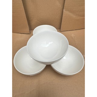 Bộ 4 Chén Sứ (Bát Sứ) Trắng Trơn - Tráng Men Cao Cấp - Chén Sứ, Chén Cơm, Bát Ăn Cơm