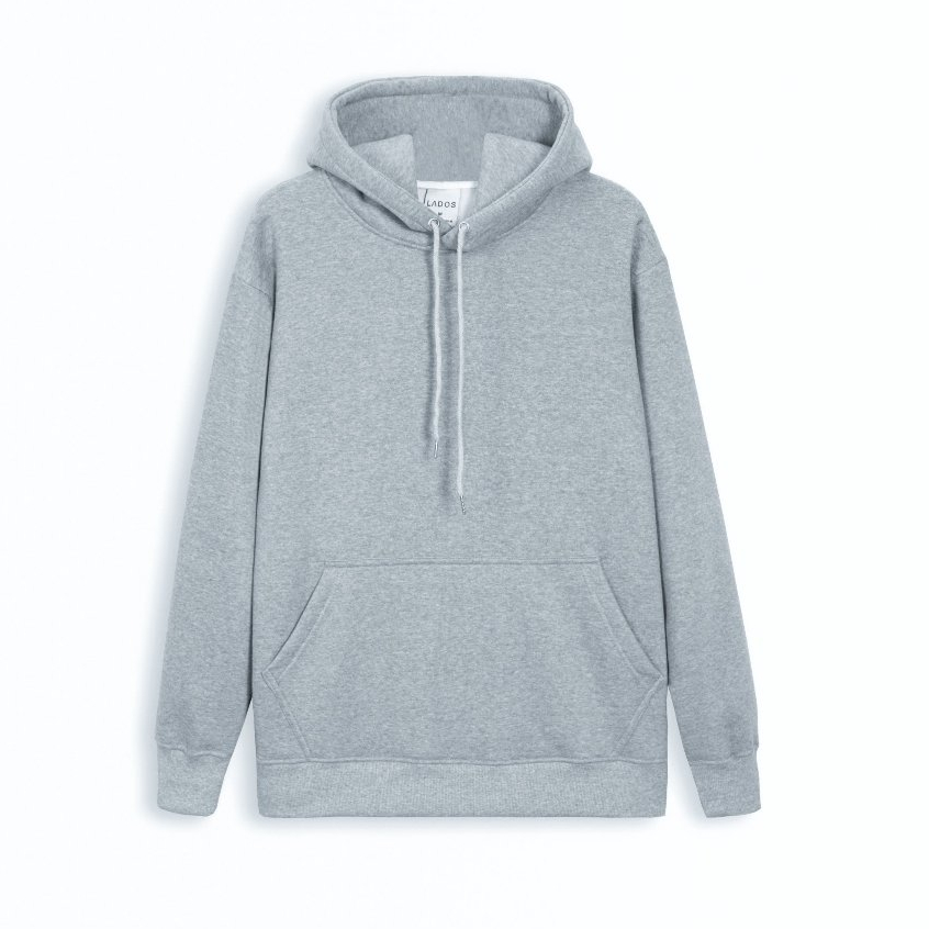 Áo hoodie unisex form rộng trơn dài tay LADOS - 9064 với chất thun nỉ dày ,mềm mịn