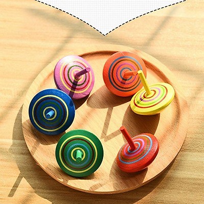 Đồ chơi con cù con quay bằng gỗ cho bé yêu