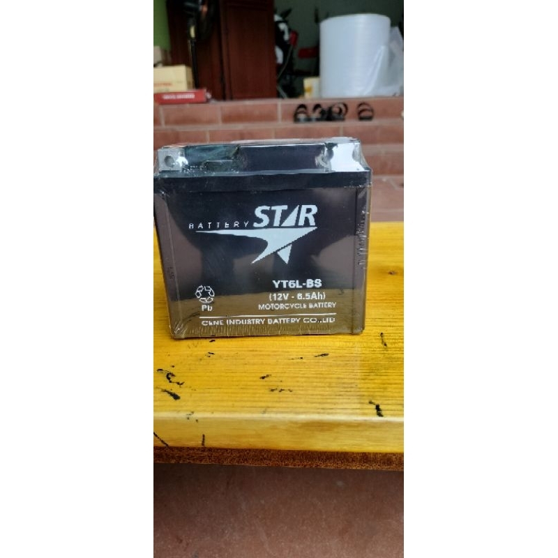 Bình ắc quy khô NHẬT BẢN star-YB5L- 12V-5Ah cho Các Dòng xe máy Honda và Yamaha
