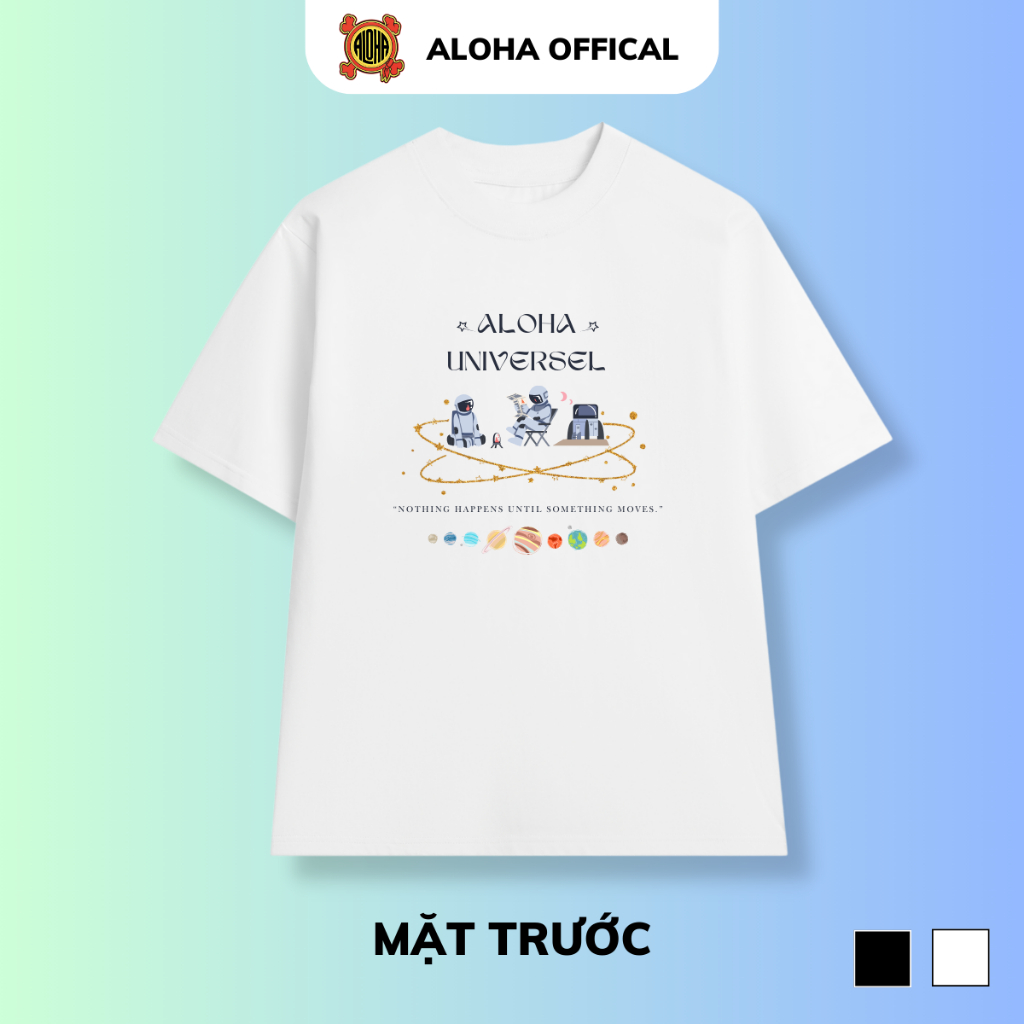 Áo thun nam nữ Aloha A004 Universel Unisex vải thun cotton co giãn tốt