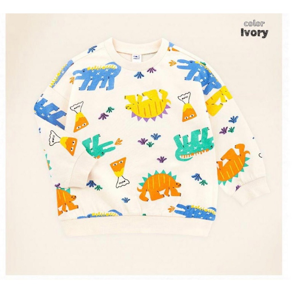 Áo nỉ da cá bé trai bé gái Moli 10-23Kg