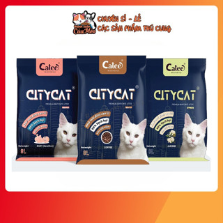   Combo 7 Túi  Cát CityCat 8L - Đất vệ sinh cho thú cưng hiệu Citycat Bentonite cat litler. 