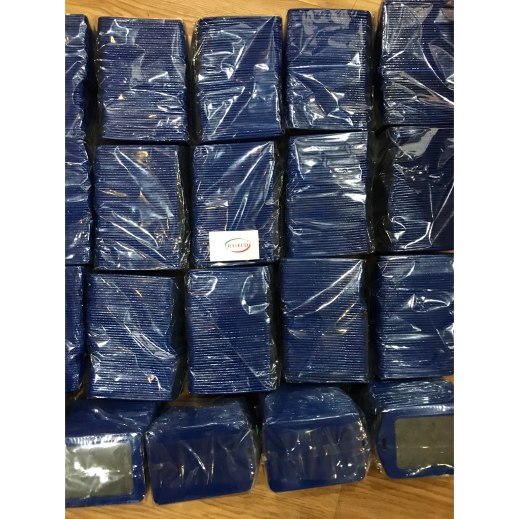 MẶT THẺ DA XANH 1 MẶT NGANG - BAO ĐEO THẺ DA - 1 MẶT NGANG, DỌC, bao da đựng thẻ, đeo thẻ tên da