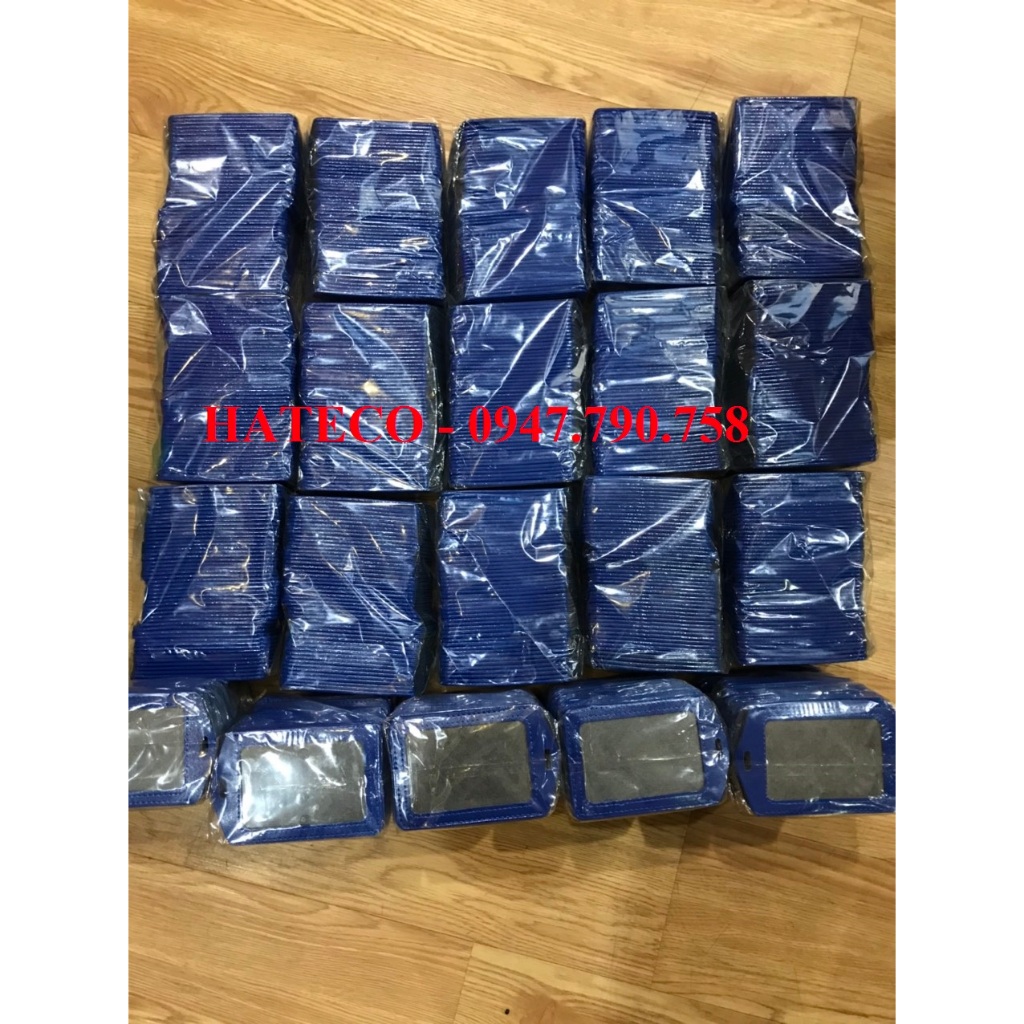 MẶT THẺ DA XANH 1 MẶT NGANG - BAO ĐEO THẺ DA - 1 MẶT NGANG, DỌC, bao da đựng thẻ, đeo thẻ tên da