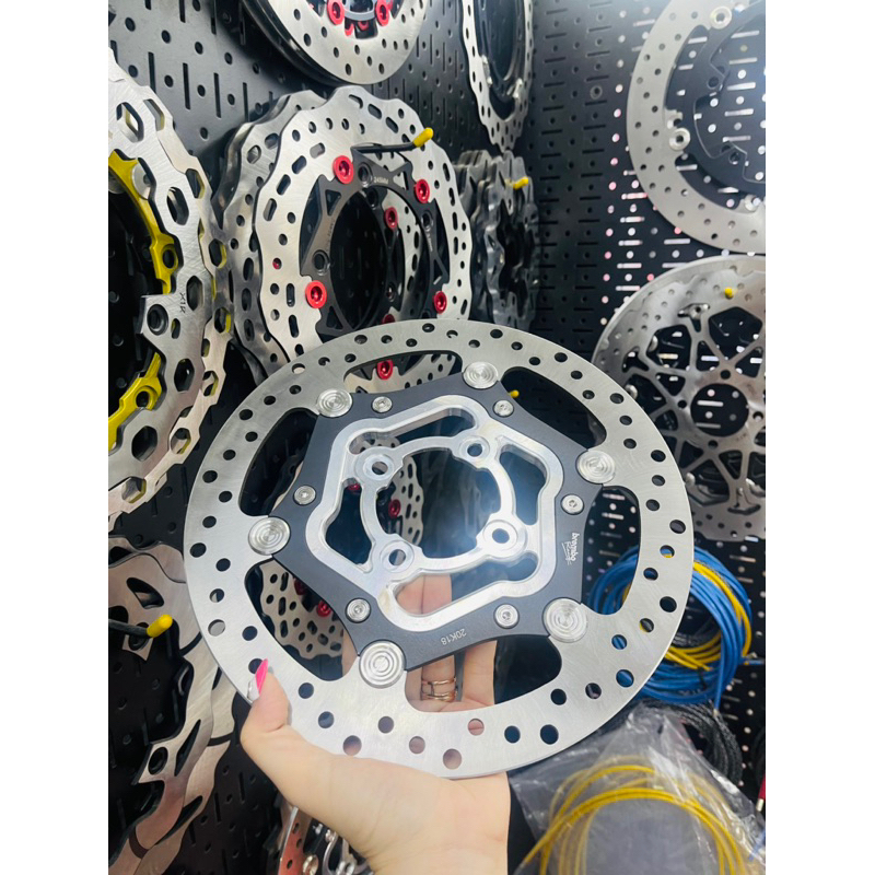 ĐĨA ORO bremboo size 267 lòng cnc gắn đủ loại xe