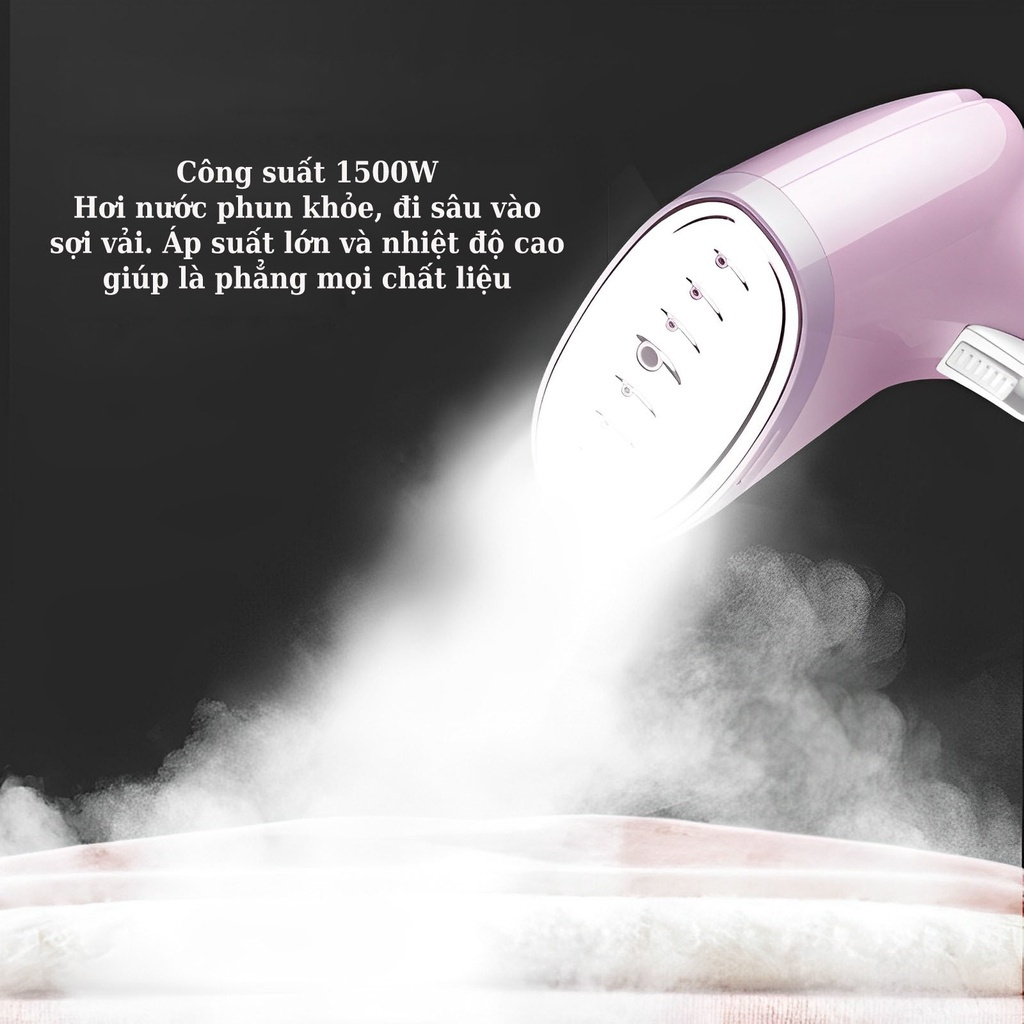 Bàn là hơi nước cầm tay DELADEP công suất 1500W dùng tại nhà, du lịch hàng nội địa trung cao cấp BLH01