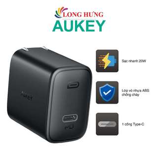 Cốc sạc Aukey 1Type-C 20W PA-F1S - Hàng chính hãng