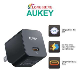 Cốc sạc Aukey Minima 1Type-C 30W PA-Y30S - Hàng chính hãng