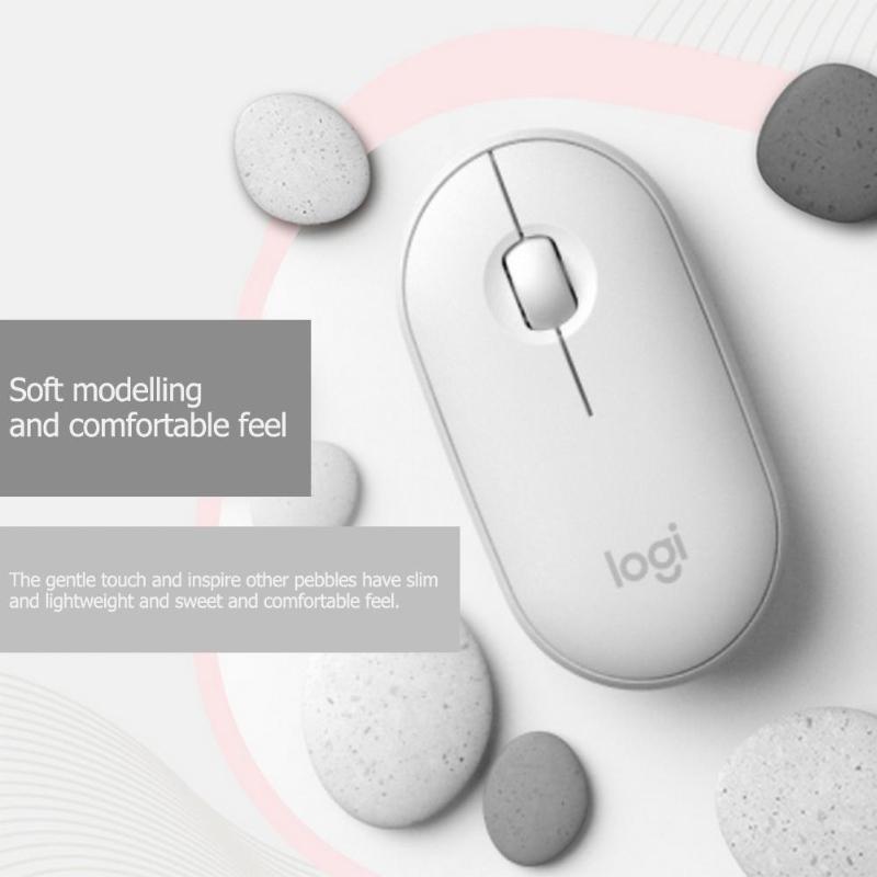 Chuột không dây Logitech Pebble M350, Bluetooth/ USB, nhỏ gọn, giảm ồn, thương hiệu từ Thụy Sĩ - Hàng Chính Hãng