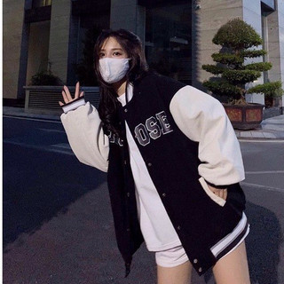 Áo khoác bomber nam nữ thu đông choose, vải nhung tăm 2 màu năng động