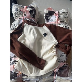 áo thu tim rút eo hông croptop ôm body basic