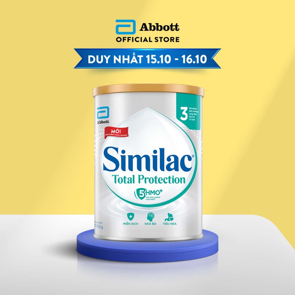 Sản phẩm dinh dưỡng công thức cho trẻ Similac Total Protection 3 900g lon