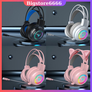 Tai nghe chụp tai máy tính gaming có đèn led đổi màu có mic đàm headphone chơi game trên máy tính,pc,laptop