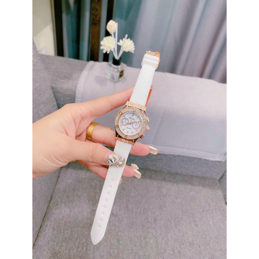 Đồng hồ Nữ Davena cao cấp - dây silicone