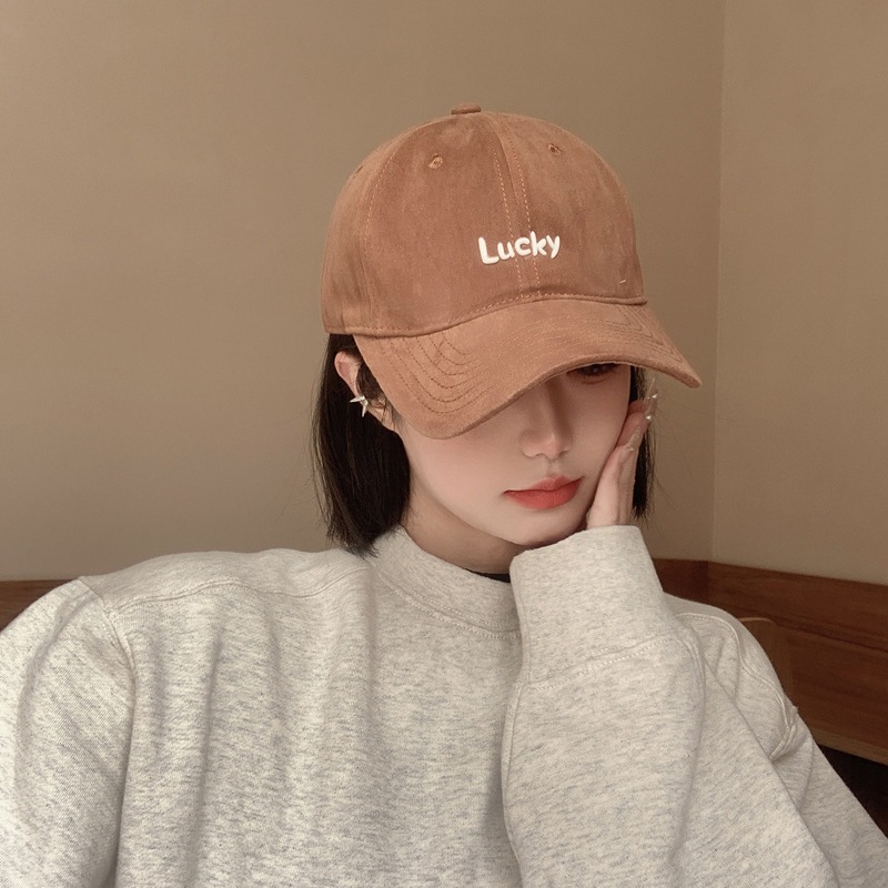 Mũ lưỡi trai nam nữ thêu chữ Lucky , nón lưỡi trai  trẻ trung phong cách unisex form mềm