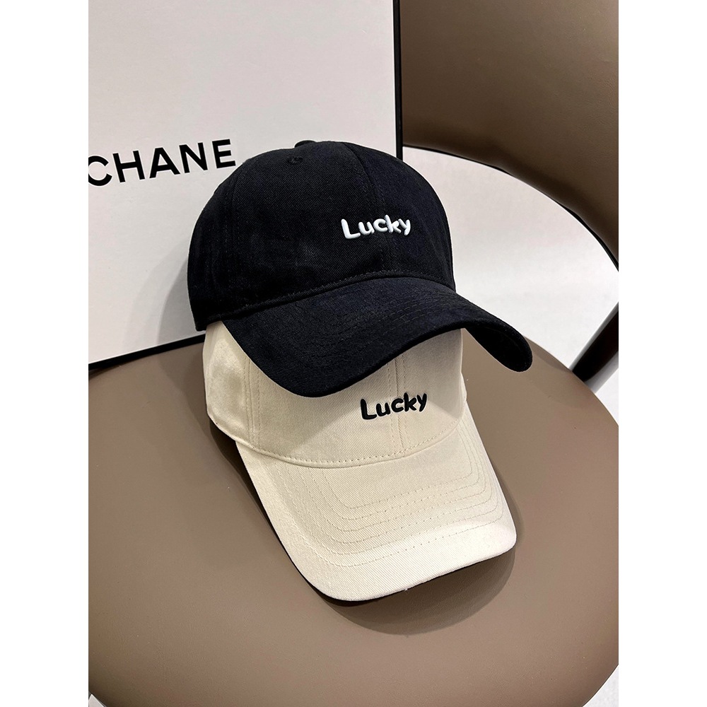 Mũ lưỡi trai nam nữ thêu chữ Lucky , nón lưỡi trai  trẻ trung phong cách unisex form mềm