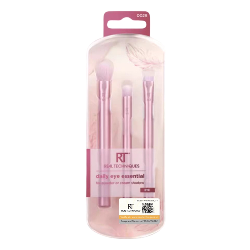 Bộ Cọ Mắt 3 Cây Real Techniques Daily Eye Essential