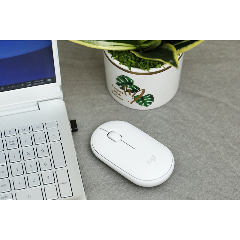 Chuột không dây Logitech Pebble Mouse 2 M350S thương hiệu từ Thụy Sĩ - Hàng chính hãng