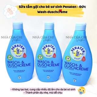 [hàng air] Sữa tắm gội dịu nhẹ dưỡng ẩm cho bé sơ sinh Penaten- nội địa Đức - Nhà Của Chi