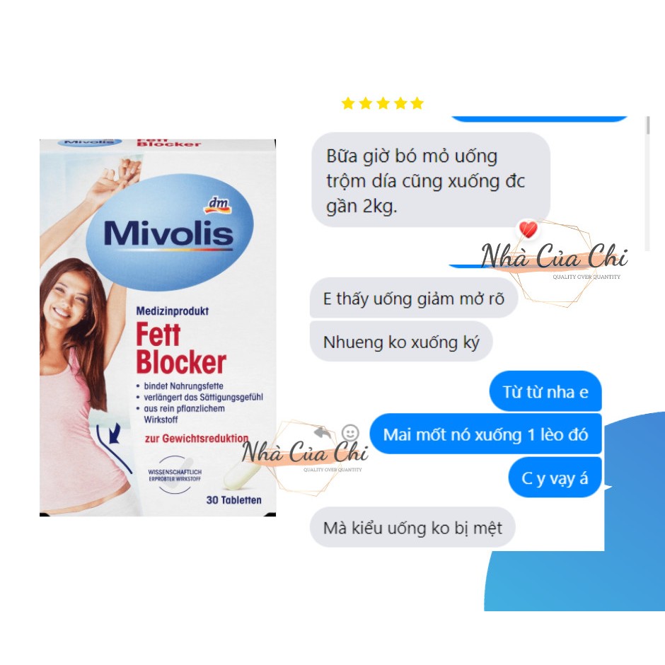 SẢN PHẨM GIẢM CÂN FETT BLOCKER- MIVOLIS - Hàng Đức