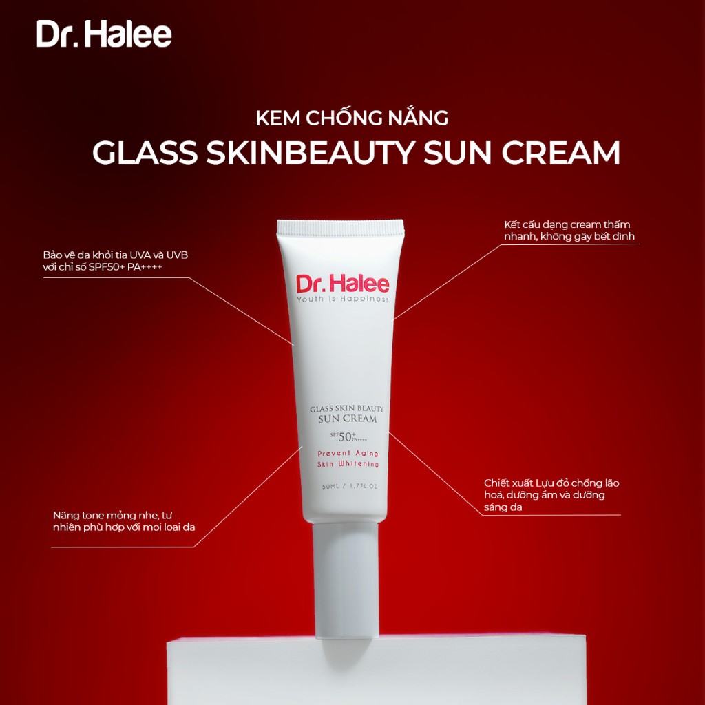 Kem Chống Nắng Nâng Tone Dr.Halee 50ml - SPF50+ / PA++++