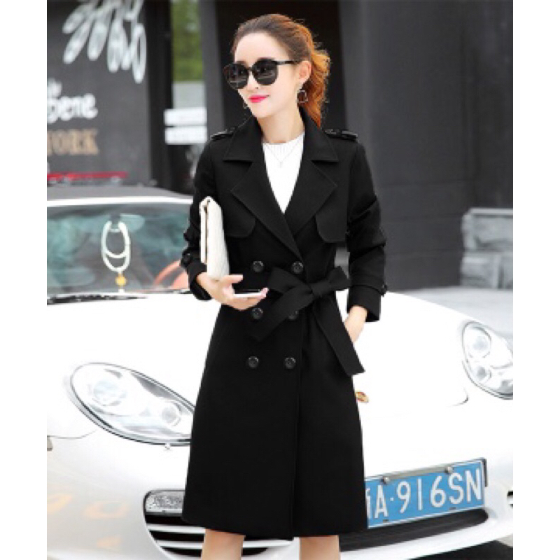 Áo khoác măng tô kaki nữ cao cấp