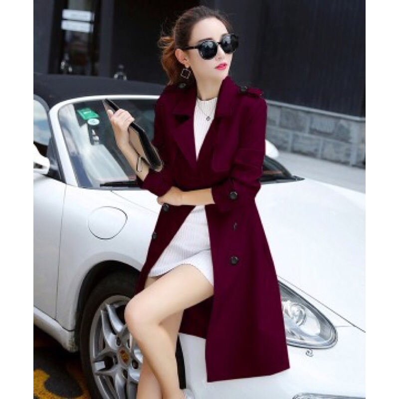 Áo khoác măng tô kaki nữ cao cấp