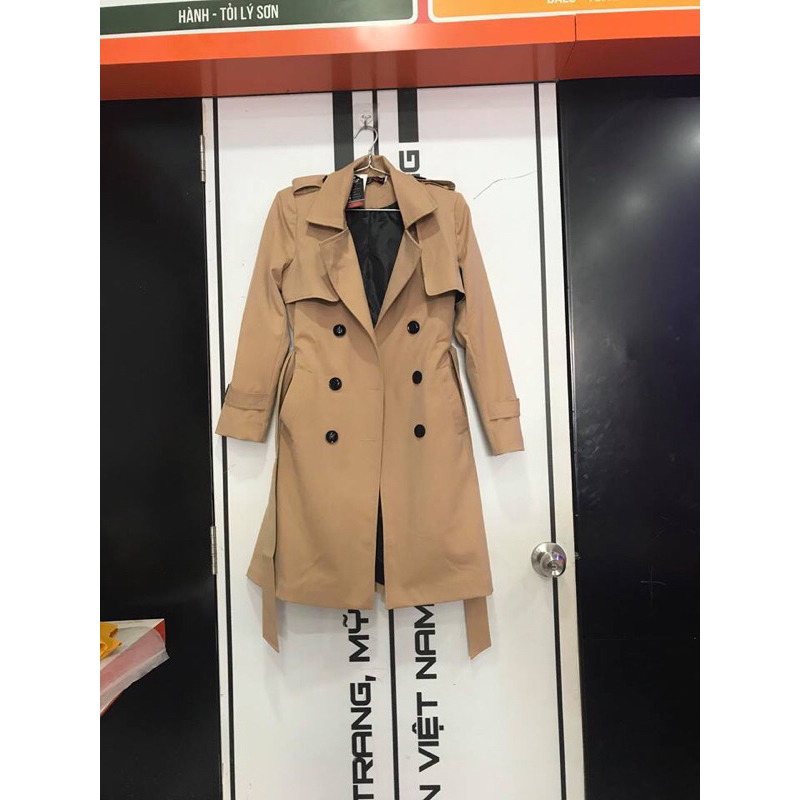 Áo khoác măng tô kaki nữ cao cấp