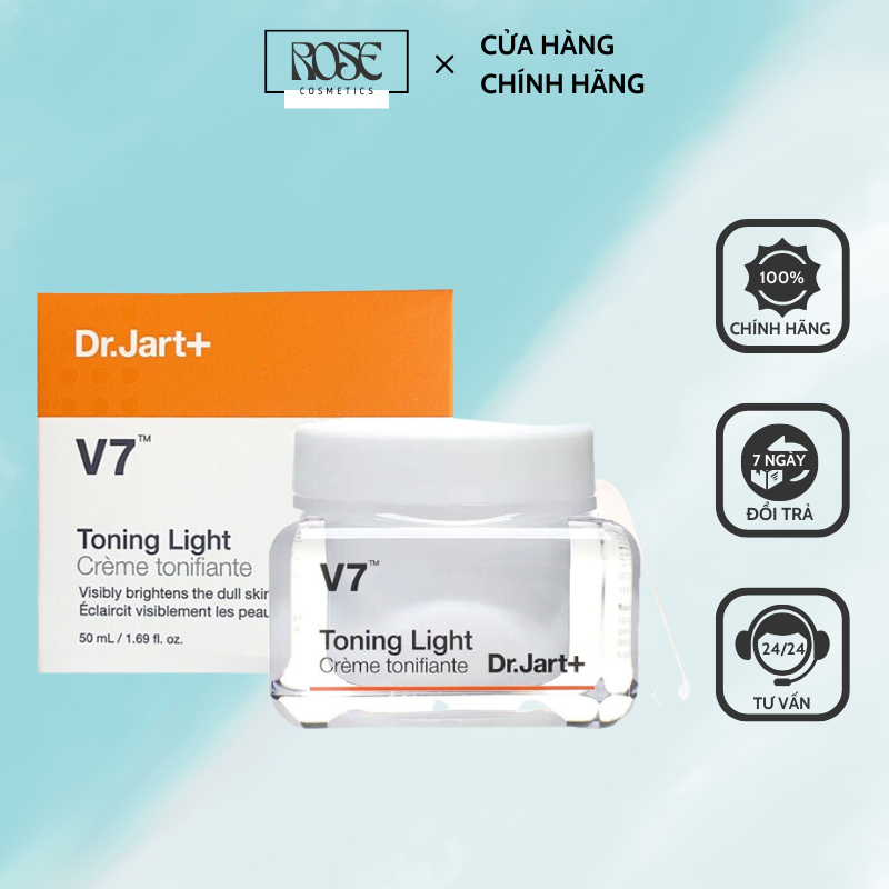 Kem dưỡng trắng da bật tone v7 toning light dr.jart+ full size 50ml chính hãng hàn quốc chính hãng