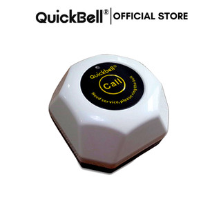 Nút bấm chuông gọi phục vụ không dây QuickBell C100 cho nhà hàng, quán cà phê dùng pin dễ dàng thay thế