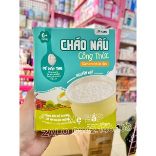 CHÁO NẤU ĂN DẶM MABU NGUYÊN HẠT CHO BÉ TỪ 6M (400G)