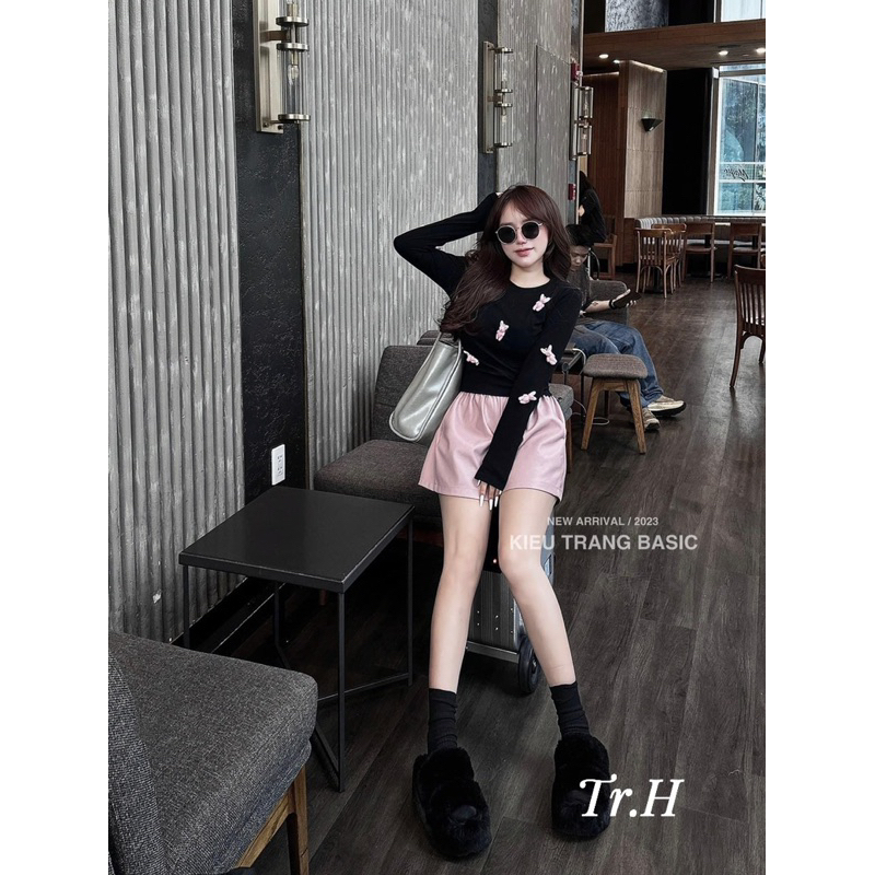 Áo Thun Ôm Thỏ Đính Nổi L1