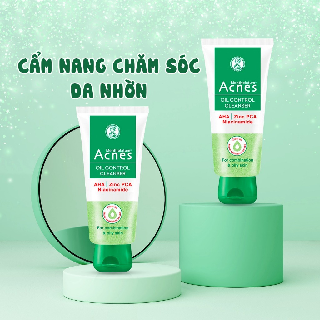 Gel rửa mặt kiểm soát nhờn ngăn ngừa mụn Acnes Oil Control Cleanser 100g