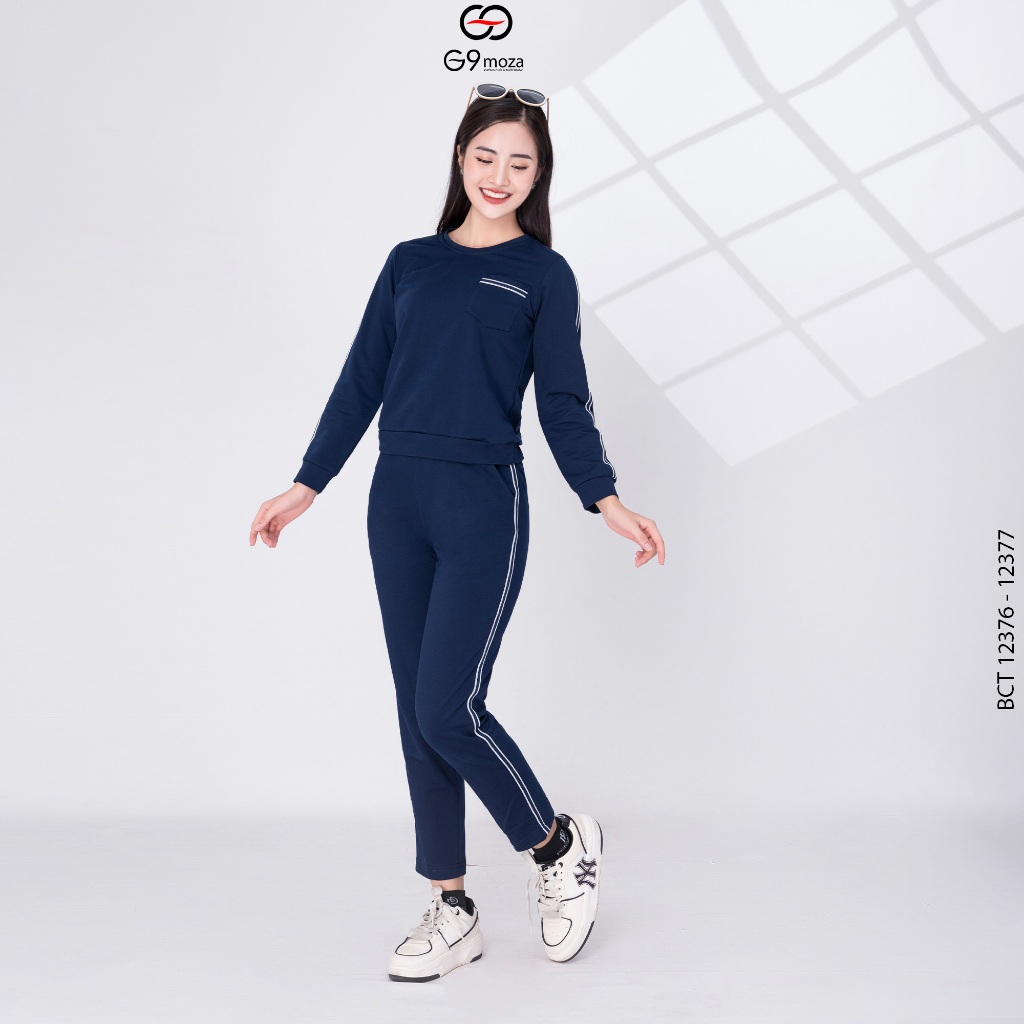 Bộ Cotoon G9moza 12376- 12377 với chất liệu da cá tạo nên phong cách trẻ trung năng động