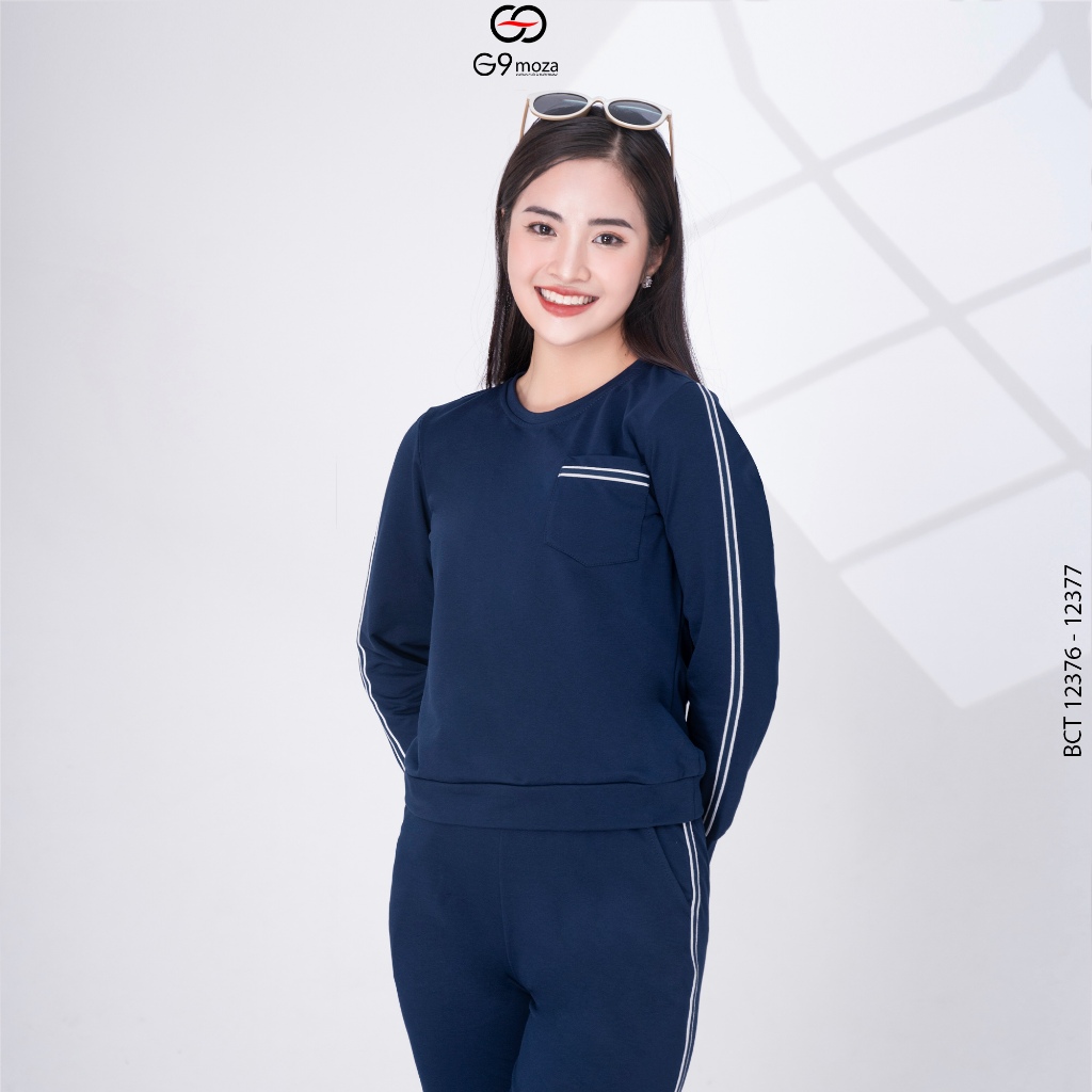 Bộ Cotoon G9moza 12376- 12377 với chất liệu da cá tạo nên phong cách trẻ trung năng động