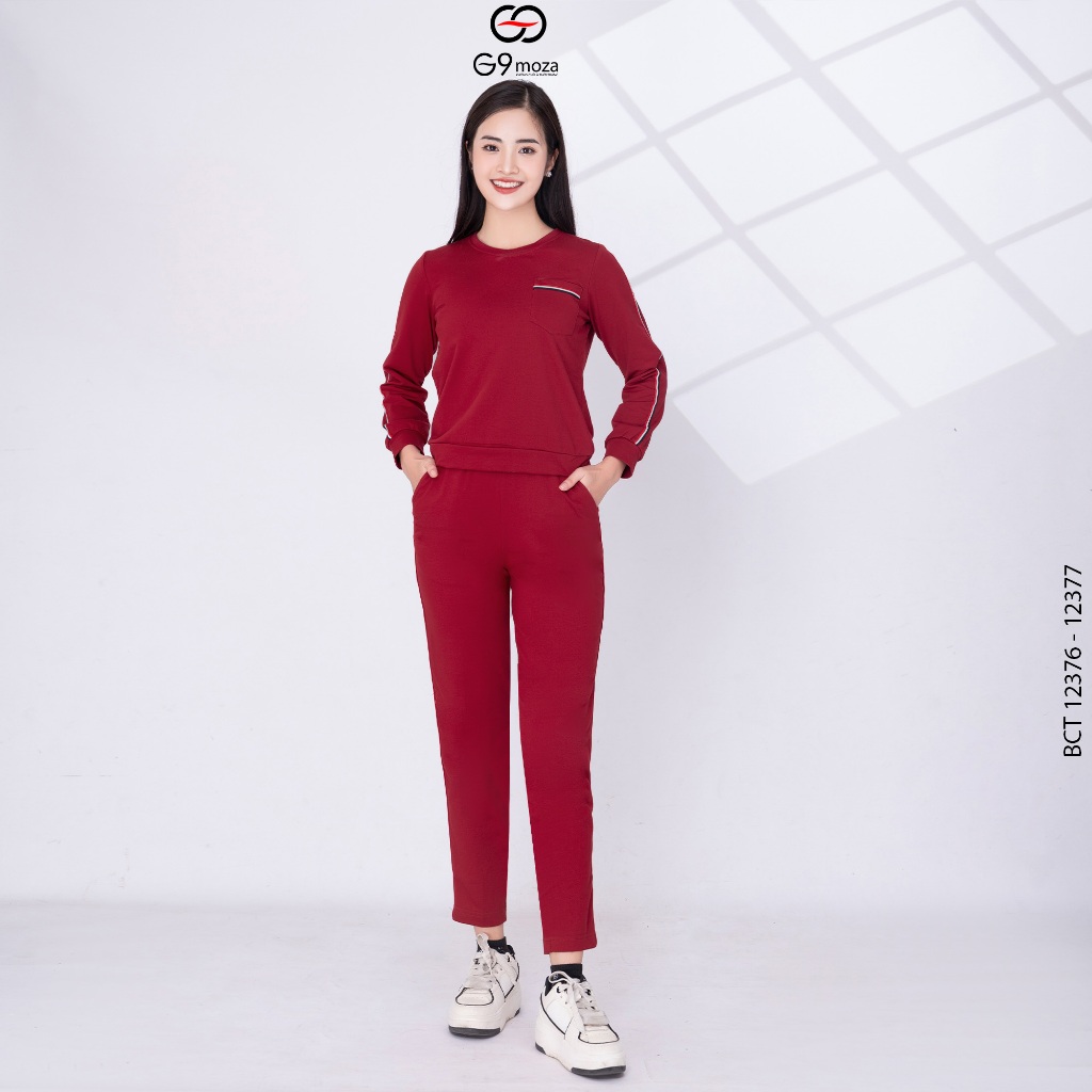 Bộ Cotoon G9moza 12376- 12377 với chất liệu da cá tạo nên phong cách trẻ trung năng động