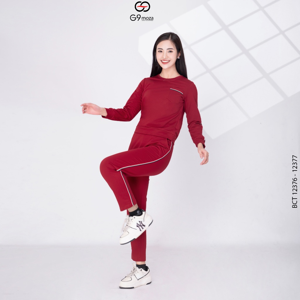 Bộ Cotoon G9moza 12376- 12377 với chất liệu da cá tạo nên phong cách trẻ trung năng động